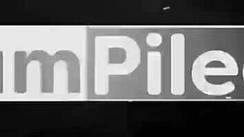 Sexy alexis james' tight shaved pussy stuffed with two monster cocks double vaginal