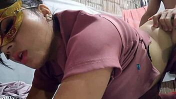 sexy latina bends over for intense doggystyle pounding