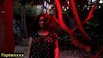 wanna see village wife peeyasi atma dominated by sadu outdoors?