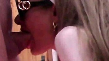 milf in sunglasses gags on cock swallows cum preview 😍💦