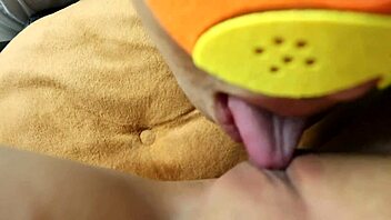 licking high school girl's tight pussy new sensation