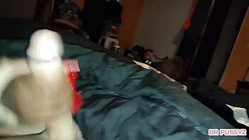 netflix turns into handjob on huge black cock from tattooed ebony babe