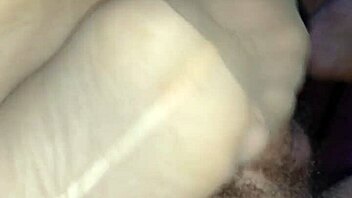 i filled her nylons with cum after hot stocking footjob