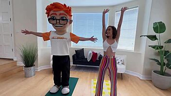 Stretching Scarlett Page's petite teen body in hardcore yoga session 😍🔥 goddess vibes