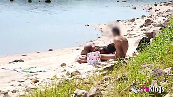 natalii quinn hunts cock voyeur style at madrid reservoir beach fuck