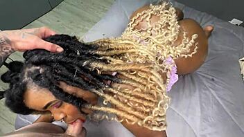 curvy ebony beauty begs for that thick creampie filling