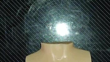 curvy doll gets slapped and handjobbed on desk closeup