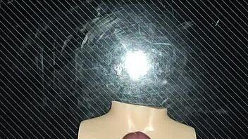 curvy doll gets slapped and handjobbed on desk closeup