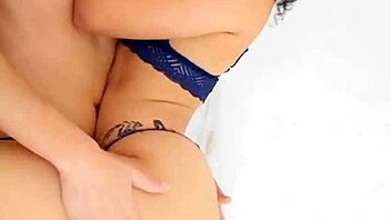 brunette babe's juicy natural tits ass begs for hardcore pounding