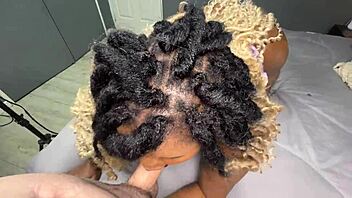 curvy ebony beauty begs for that thick creampie filling