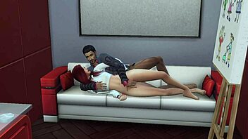 Jennifer Boss Fucks Redhead Teen Creampie Sims
