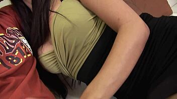 omg im shakin watchin big titted asian tranny ride cock so deep n hard luv it