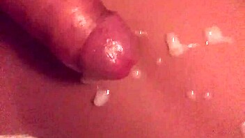 cumshot floods fuck doll's tight holes