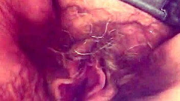 slutty granny67 spreads hairy pussy for old slut action