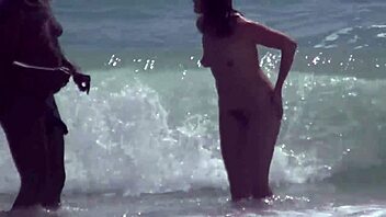 intense public bbc thrill on caribbean beach with voyeurs watching