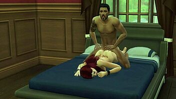 Jennifer Boss Fucks Redhead Teen Creampie Sims