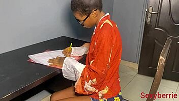 pretty skinny babe rides big cock bodyguard before office