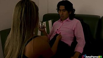 Blonde Teen in Lingerie Waits Eagerly for Hard Post-Work Pounding