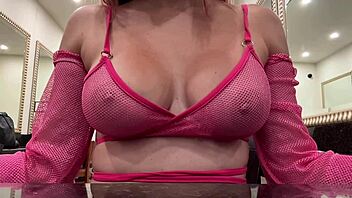 hot milf artemisia love bounces juicy boobs at club