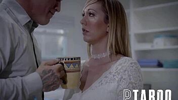 brett rossi bent over office desk for doggystyle pounding