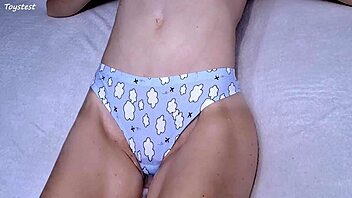 cumshot panties tease leads to desperate tight pussy entry craving