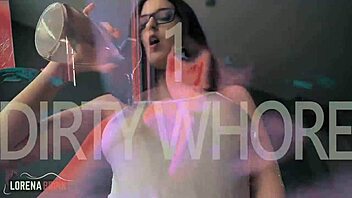 Young ladyboy slurps cum desperately in sloppy frenzy