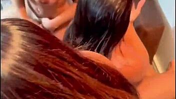 giant brazilian orgy with hottest gym girls bisexual fun 🔥💦