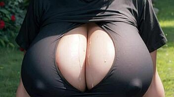 Ai generated big tits model looks so sexy!