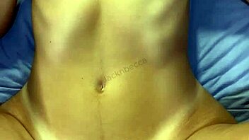 Skinny slut girlfriend spread wide missionary dorm pounding