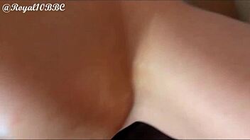 Little shy petite blonde rides big black cock cowgirl then doggystyle.