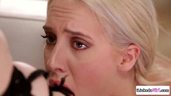 Lesbian Milf Squirts Wild On Petite Housemaid's Face