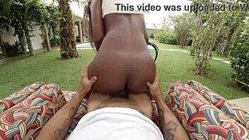 Jeni pretinha rides dick hard after bike ride