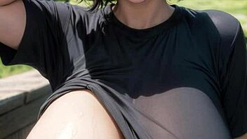 Ai generated big tits model looks so sexy!