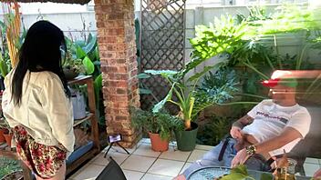 Stepsis and I mutual masturbate outdoors in miniskirts