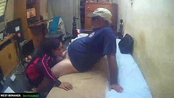 quick visit for deepthroat blowjob ends with mouthful cum facial