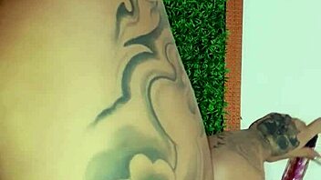 Sexdoll520 Masturbates Anal Plug Fun Tattoo Babe