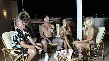 Bruna Michelly and Ale Siewert tease in bora cast compilations part 1