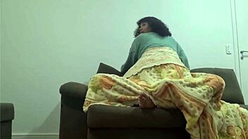 Busty amateur milf slams down on throbbing fat cock wildly!