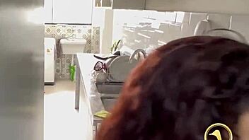 petite latina maid strips naked cleans house riding cock deepthroat