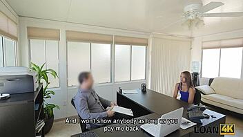 Loan4k babe trades sex for cash to cover expensive trip costs