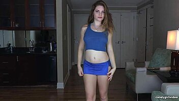 Wow, Misty Lovelace struts sexy thong fashion show!