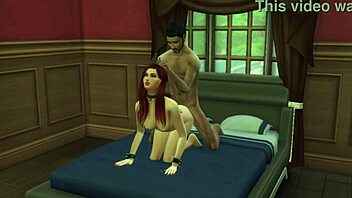 Jennifer Boss Fucks Redhead Teen Creampie Sims