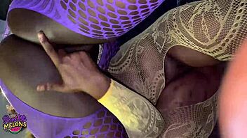 Two horny lesbian teens finger to squirting on balcony exclusive!