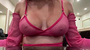 hot milf artemisia love bounces juicy boobs at club