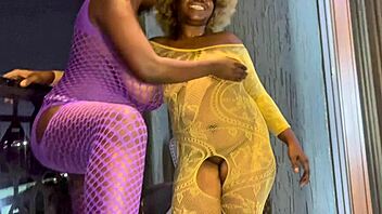 Two horny lesbian teens finger to squirting on balcony exclusive!