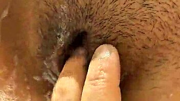 hot babe mutual masturbation session in steamy bathroom