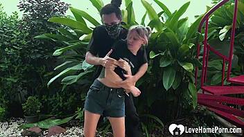 sexy bound vixen tickled hard outdoors begging