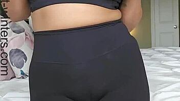 Scarlet, superhot teacher, strips and teases seductively