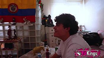 colombian milf vanessa devours lalo's monster cock then fucks wildly