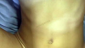 Skinny slut girlfriend spread wide missionary dorm pounding